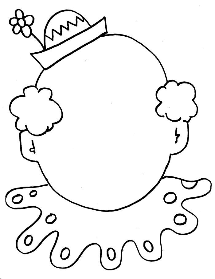 700x906 Clown Coloring Pages Circus Clown Face Coloring Sheet Kids