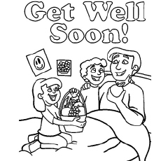 230x230 Top 25 Free Printable Get Well Soon Coloring Pages Online
