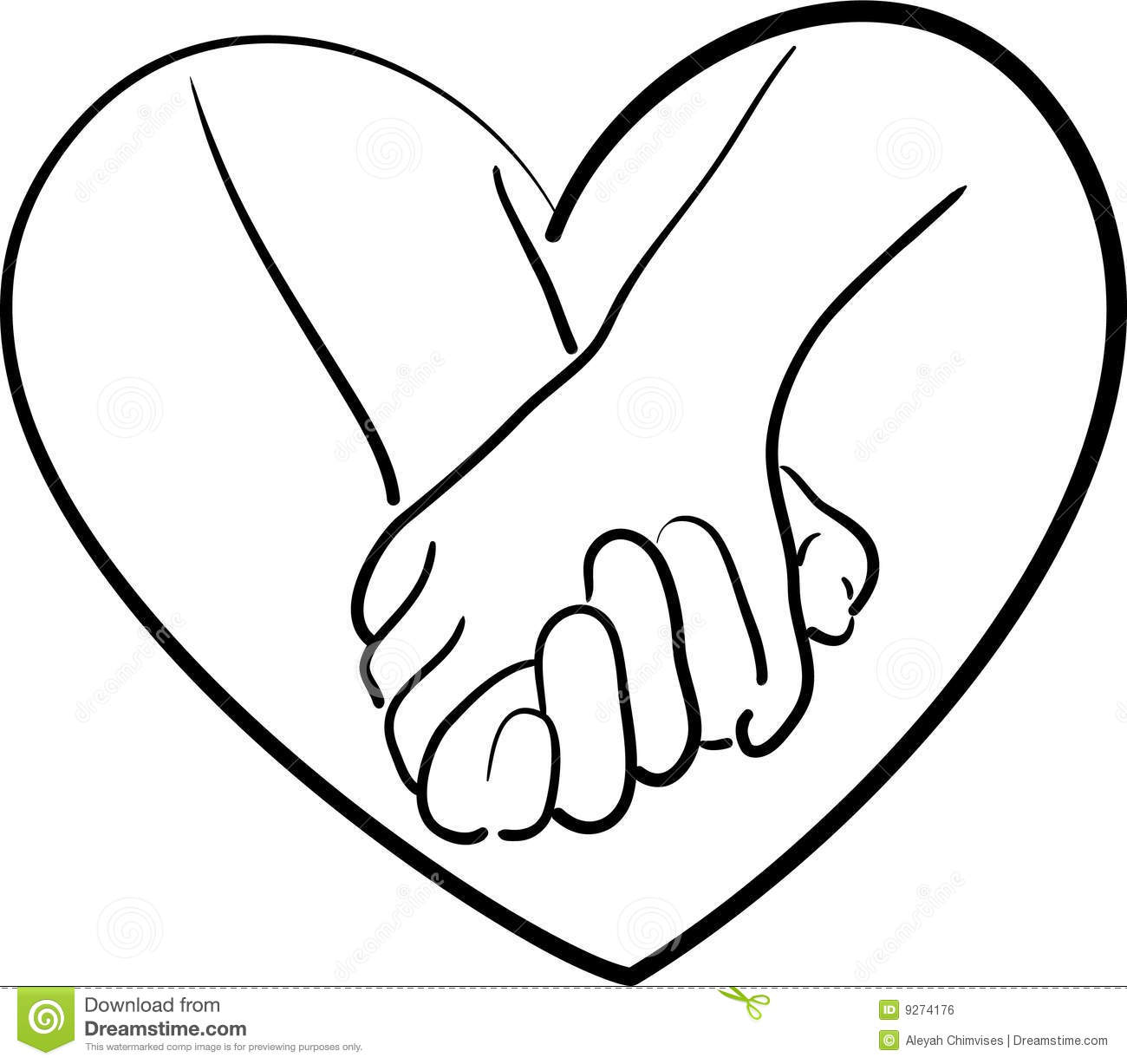 Kids Holding Hands Coloring Page
