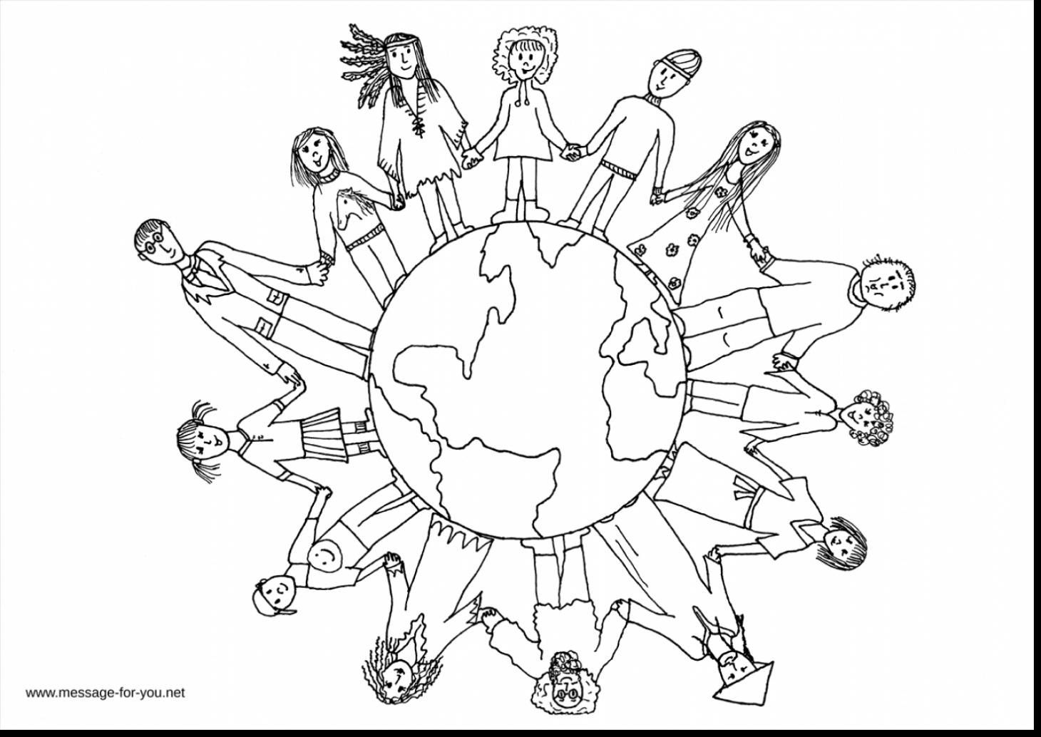 1460x1034 Helping Hands Coloring Page Free Printable Pages Stuning