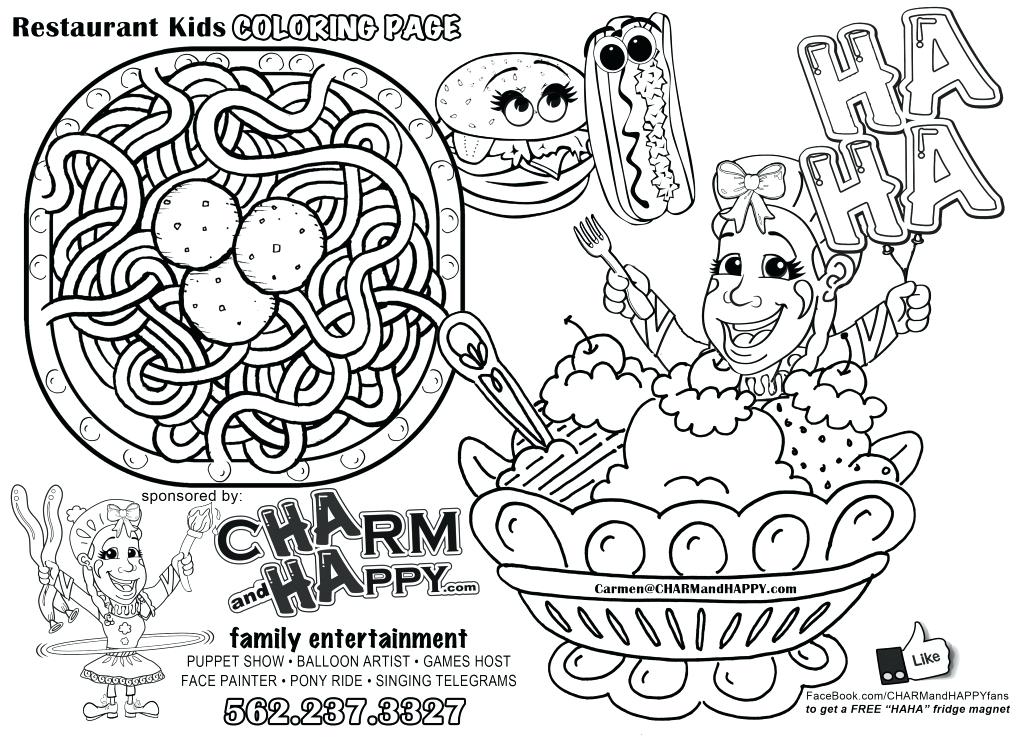 1024x740 Restaurant Coloring Pages Coloring Pages Restaurant Coloring Pages