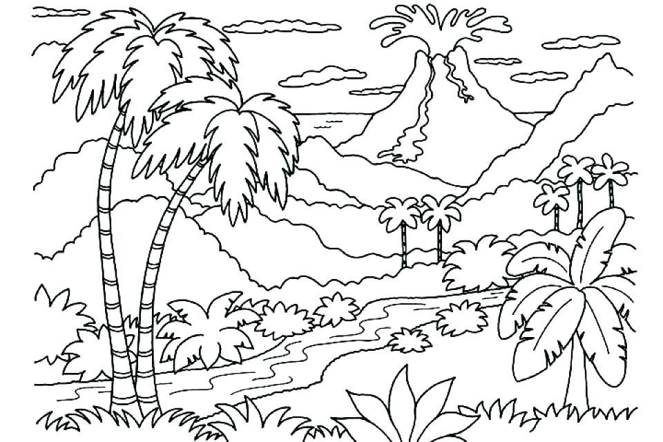 960x640 Coloring Pages Of Nature Coloring Pages Of Nature Nature Scene