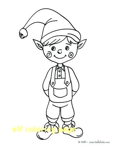 364x470 Elf On The Shelf Coloring Pages Together With Elf Coloring Pages