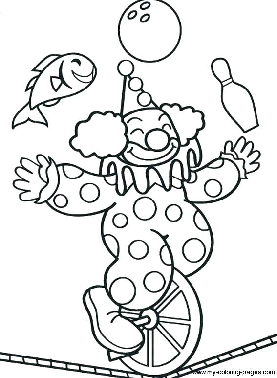 567x773 Clowns Coloring Pages Clowns Coloring Pages Circus Printable Clown