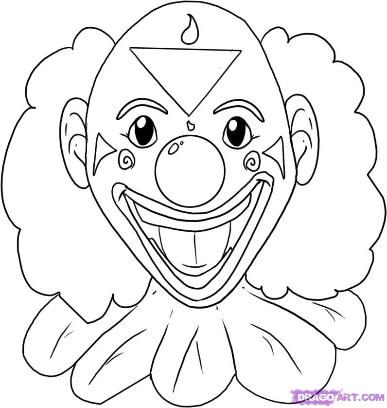 796x838 Drawn Clown Color