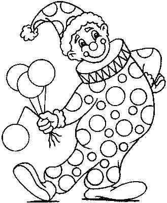 329x400 Clown Coloring Pages Printable 14