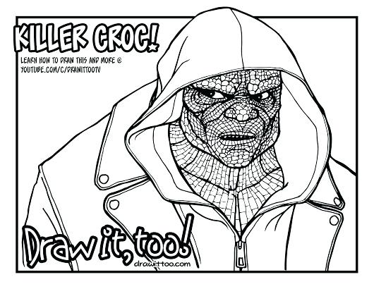 530x410 Killer Croc Coloring Pages