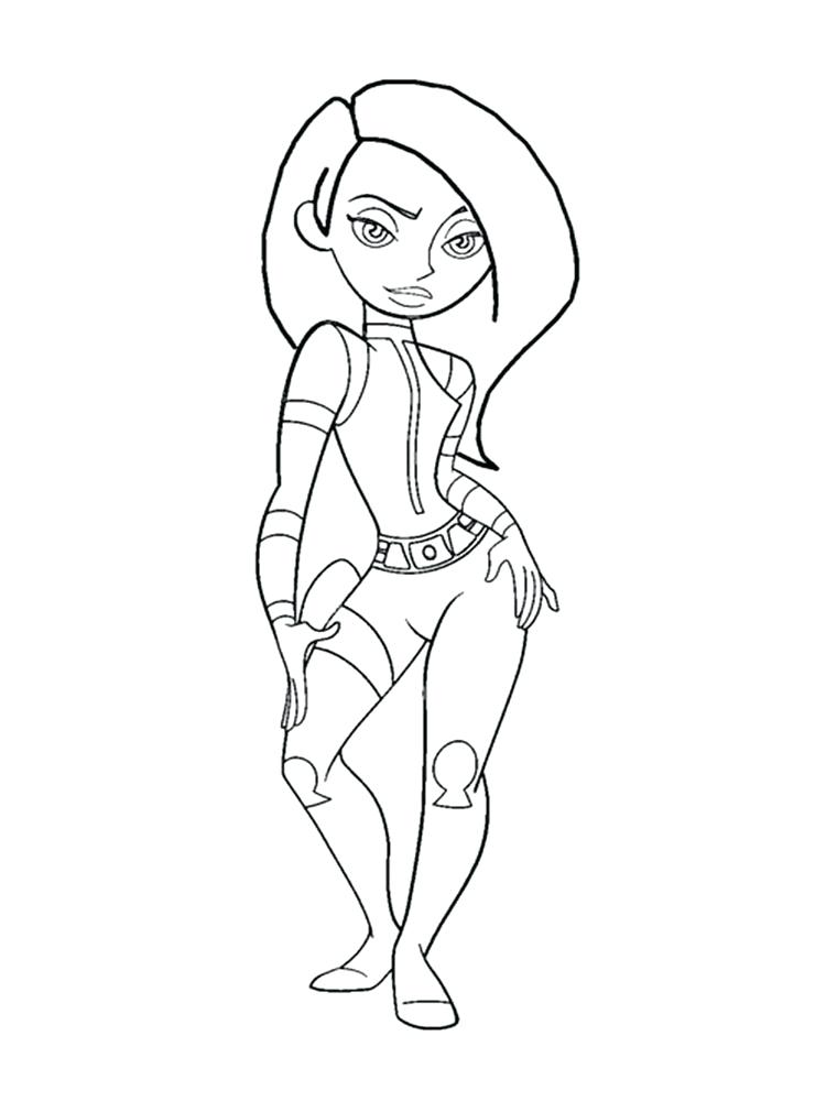 750x1000 Kim Possible Coloring Pages Possible Coloring Pages 1 Kim Possible