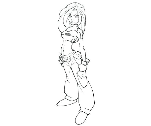 600x500 Kim Possible Coloring Pages Possible Coloring Pages 5 Kim Possible