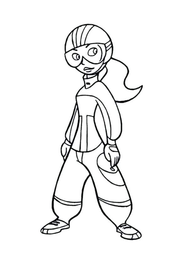 600x834 Kim Possible Coloring Pages Possible Ready In Action Coloring
