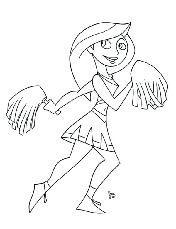 600x781 Kim Possible Coloring Pages Possible Squad Captain Coloring Pages