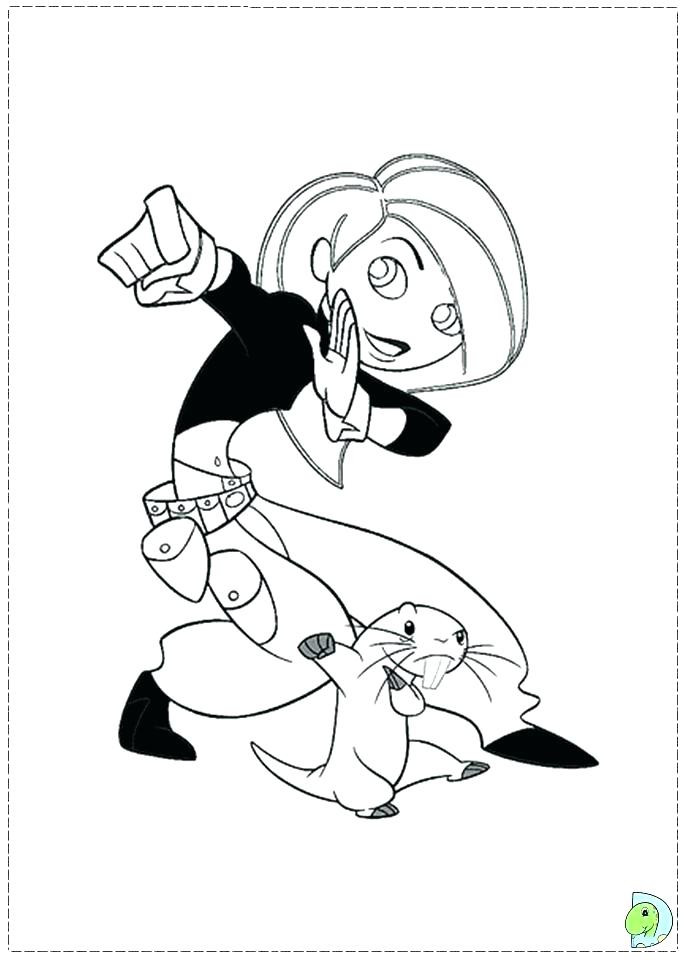 691x960 Kim Possible Coloring Pages Drawing Possible Coloring Pages Kim