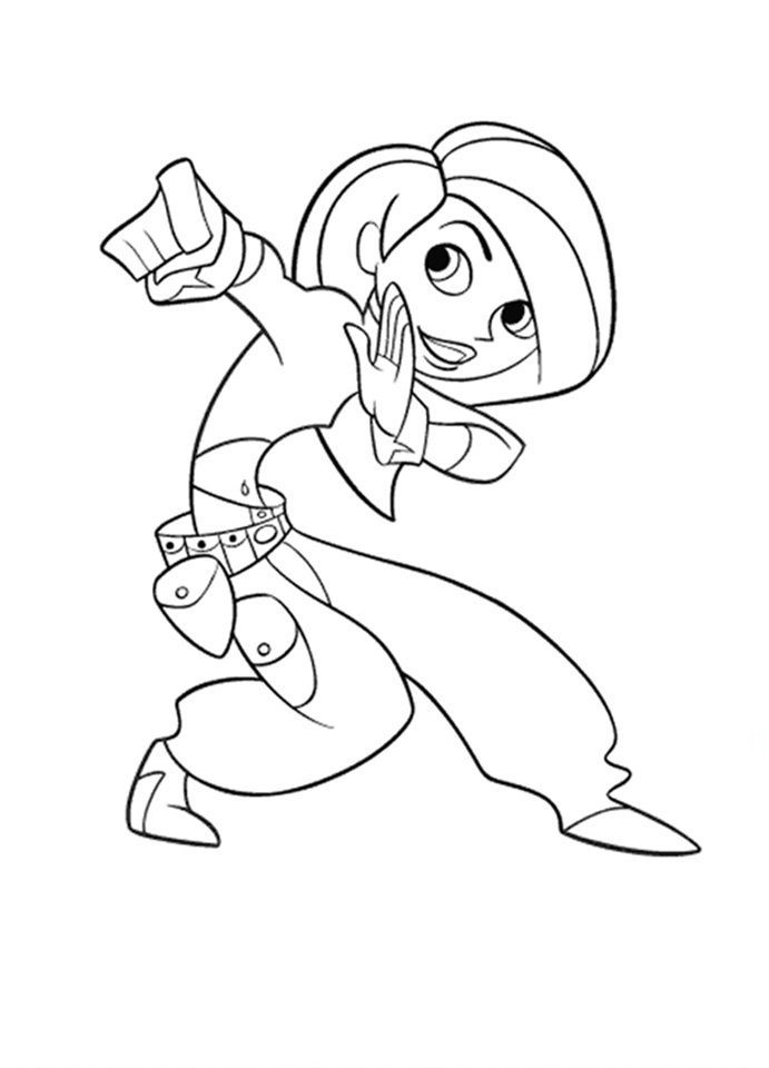 Kim Possible Coloring Pages