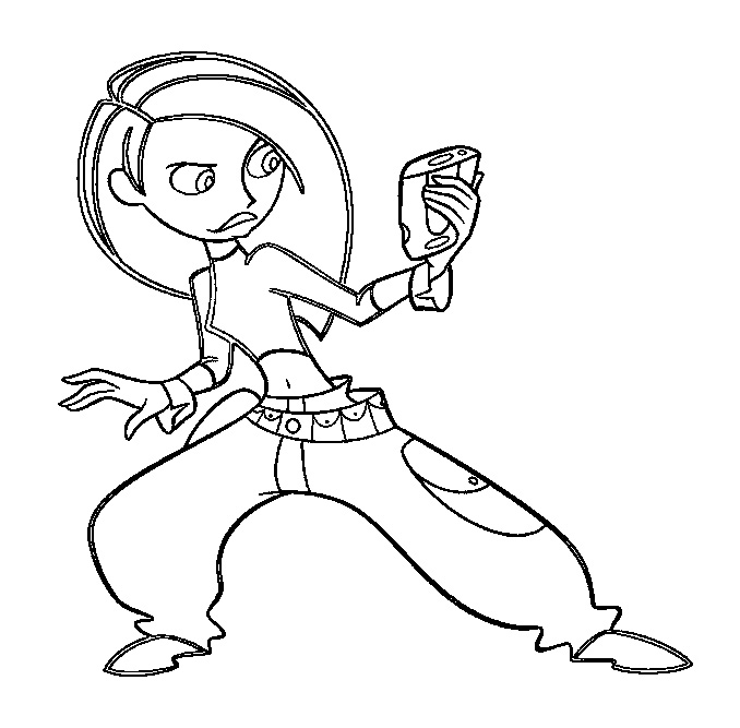 678x667 Cartoon Colouring Pages Pictures Kim Possible Coloring Pages