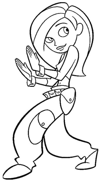 397x710 Kim Possible Installing Horse Fighting Kim Possible Coloring