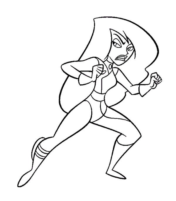 600x686 Opulent Ideas Kim Impossible Colouring Pages Possible Coloring