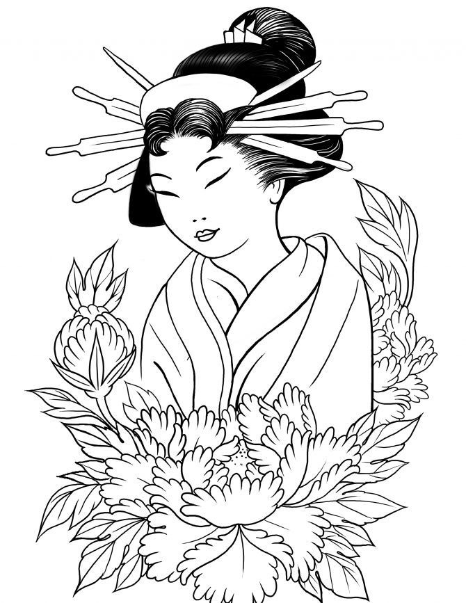 670x867 Gueisha Paint Me! Geisha And Illustrators