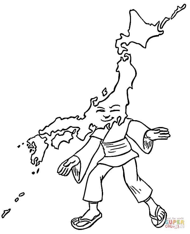 750x923 Japan Coloring Pages Free Coloring Pages Coloring Page Japan Map