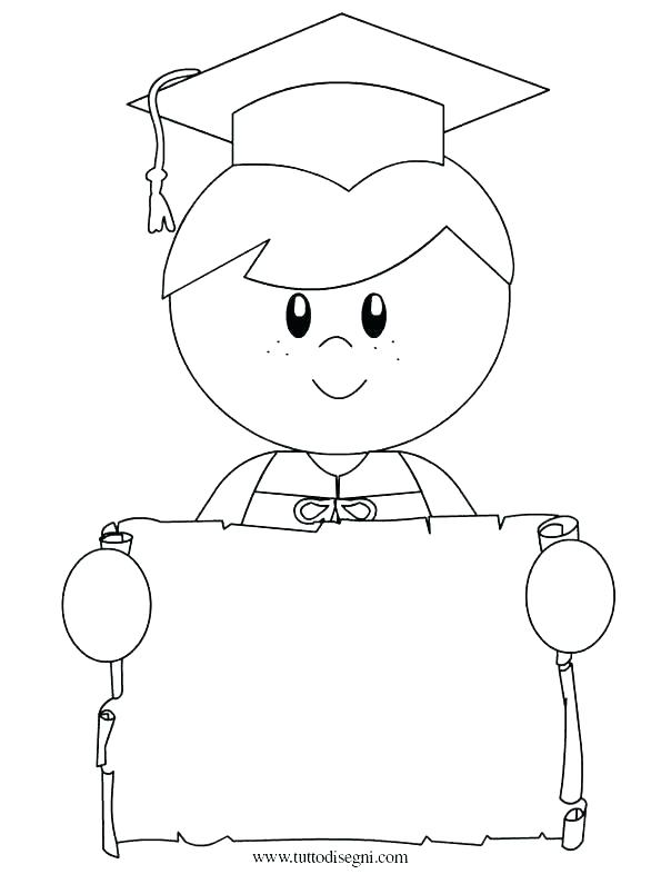 595x804 Kindergarten Graduation Coloring Pages Kindergarten Graduation