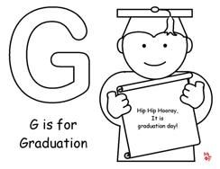 244x188 G Is For Graduation Coloring Page For Graduation Theme