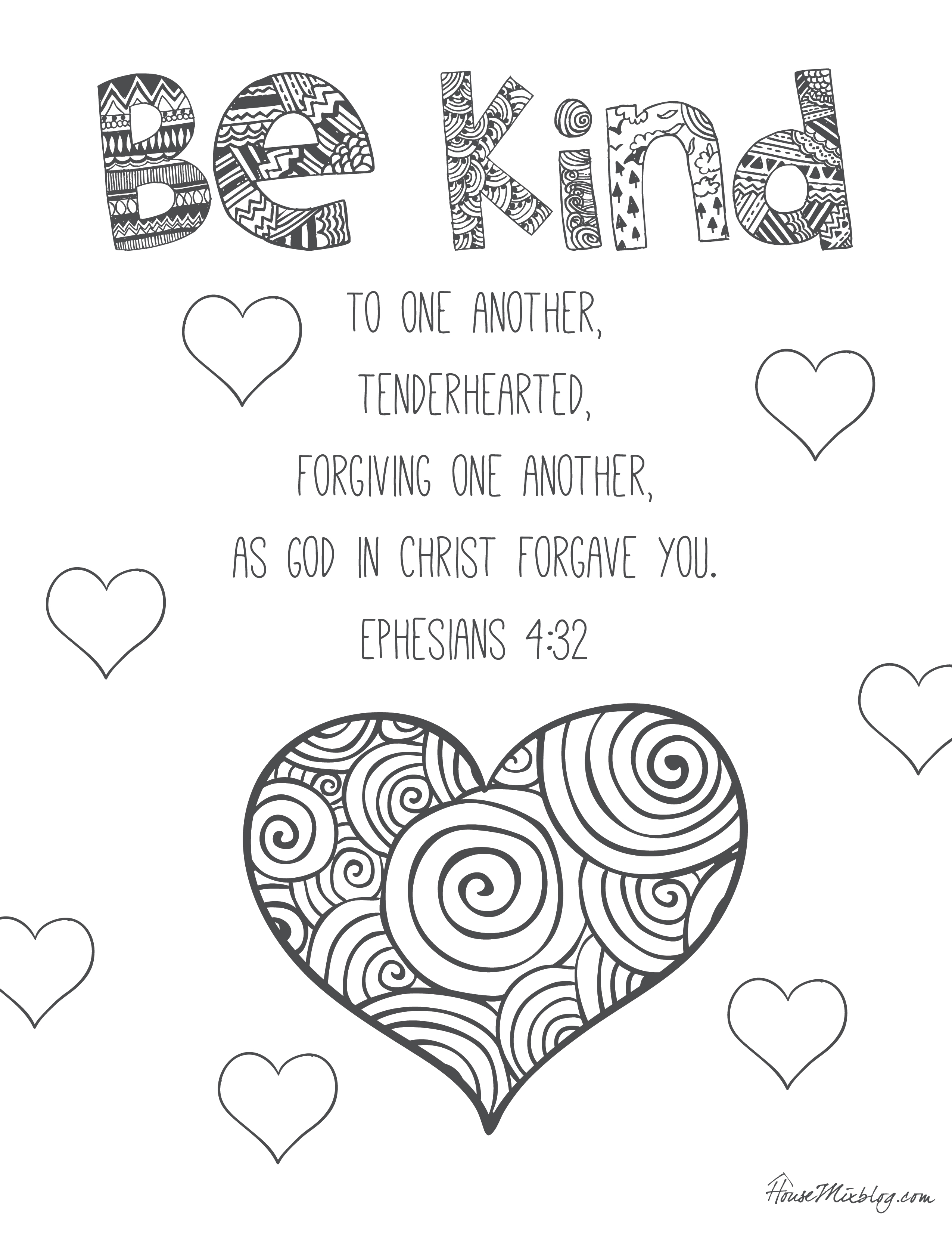 2550x3300 Kindness Coloring Pages Discover All