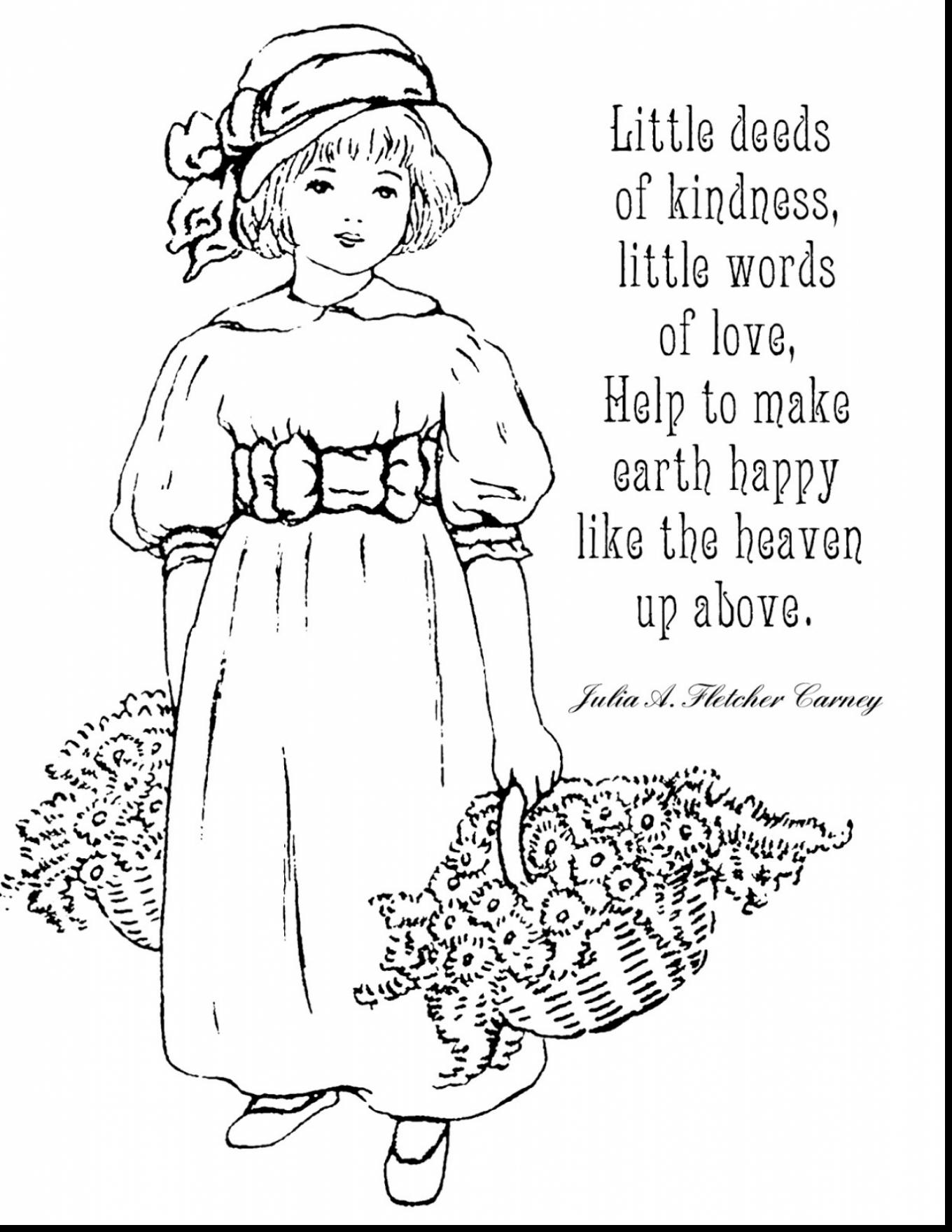 1360x1760 Kindness Coloring Pages Printable 13