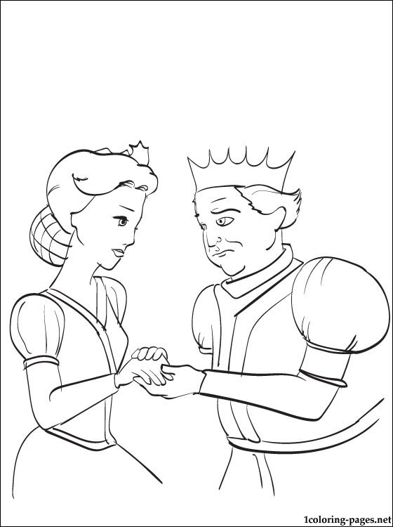 560x750 King And Queen Of Shrek Line Drawing Coloring Pages