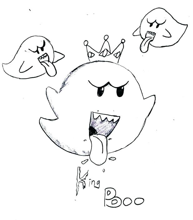 618x705 King Boo Coloring Pages Daisy Trapped In King Boo By Mario Kart