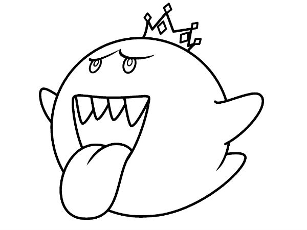 600x450 Coloring Page From Boo Amp King Boo