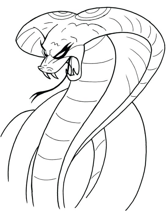 550x691 Coloring Pages Coloring Cobra Snake King Cobra Coloring Pages