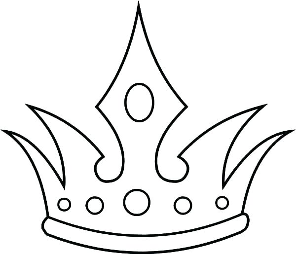 600x515 Crown Coloring Pages Tiara Coloring Page Princess Crown Coloring