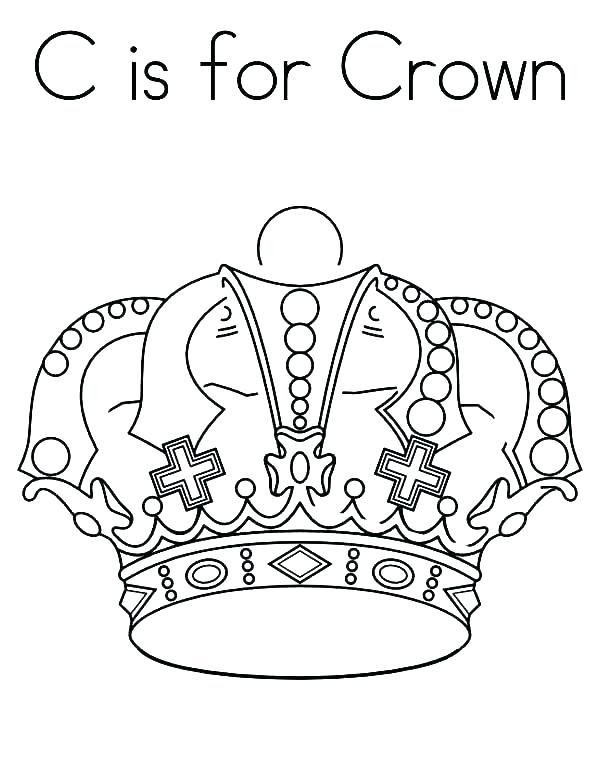 600x776 Crown Coloring Sheet S King Crown Coloring Sheet