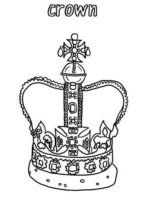 600x844 Design Of King Crown In Princess Crown Coloring Page