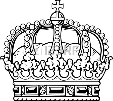 450x403 King Crown Coloring Page