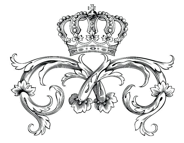 771x600 Princess Crown Coloring Pages Printable King Crown Coloring Page