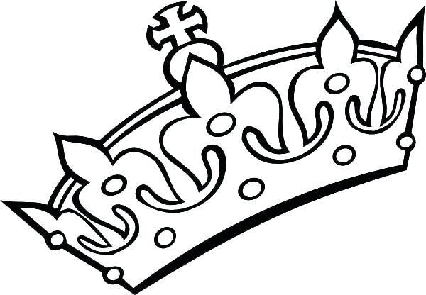 600x416 Crown Coloring Pages Crown Coloring Pages King Crown Coloring