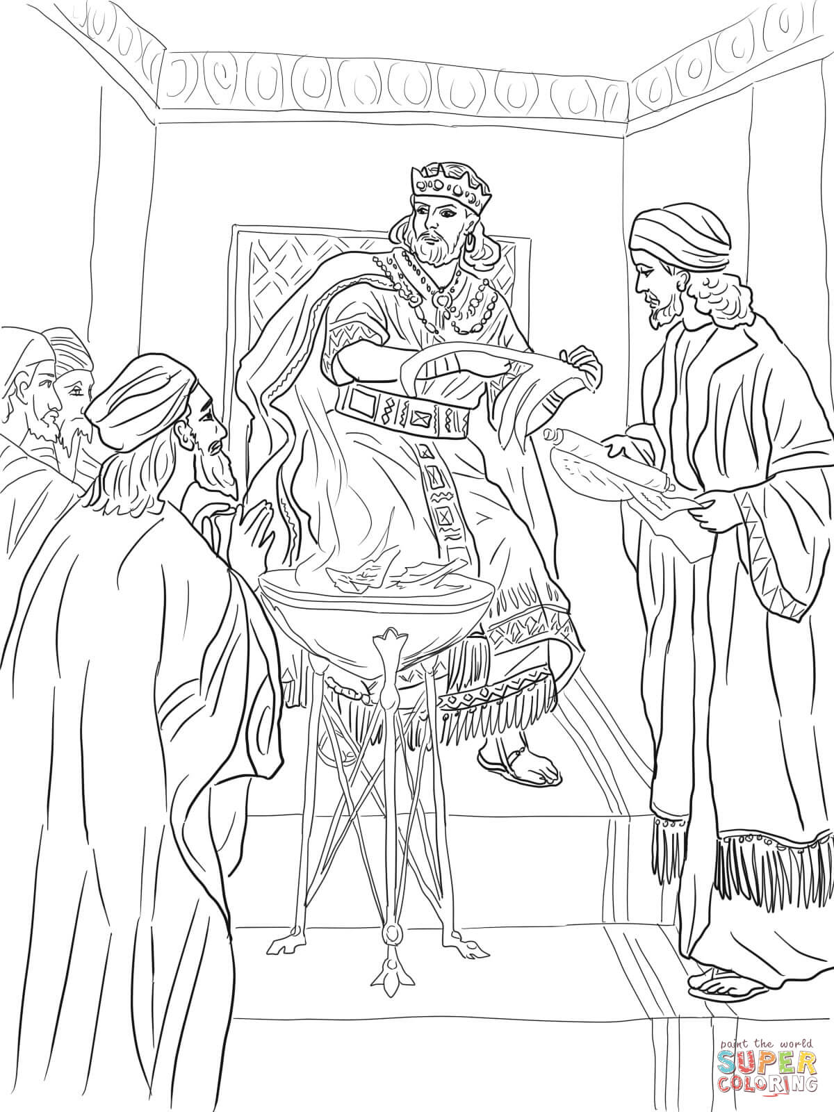 1200x1600 Free Coloring Pages Of King Josiah Copy King Jehoiakim Burns