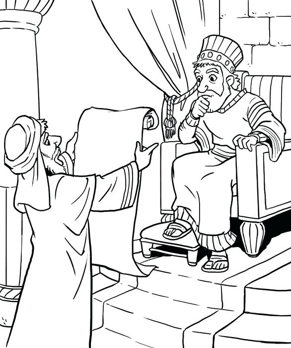 586x700 Josiah Coloring Page Deep Blue Curriculum Coloring Activity King