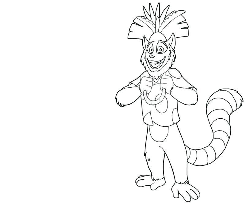 800x667 Madagascar King Julian Coloring Pages