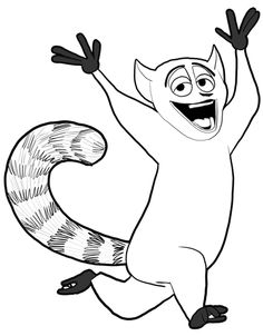 236x302 Pint The Tail Idea! Madagascar 2 Melman The Giraffe Coloring