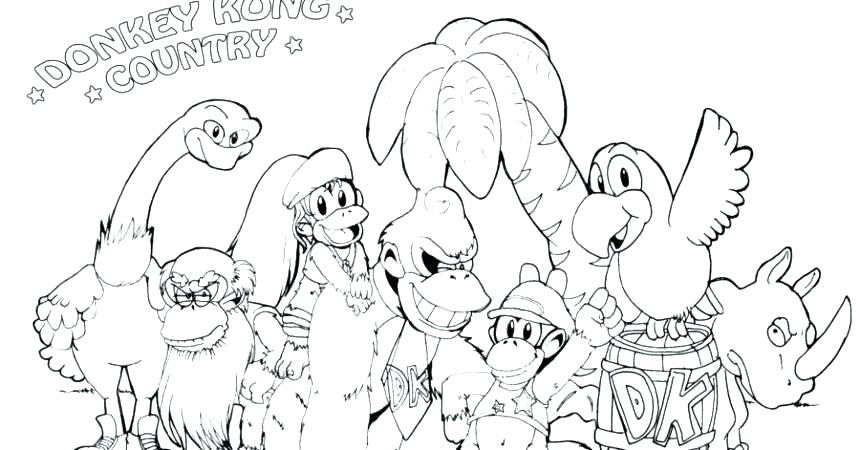 860x450 King Kong Coloring Pages Mutant Coloring Pages Donkey Kong Mario