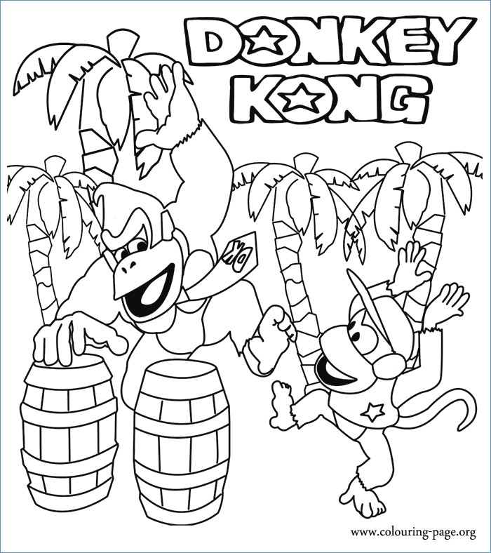 700x788 Mario Donkey Kong Coloring Pages