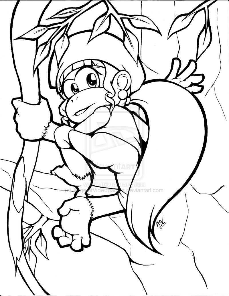 800x1035 Donkey Kong Coloring Pages