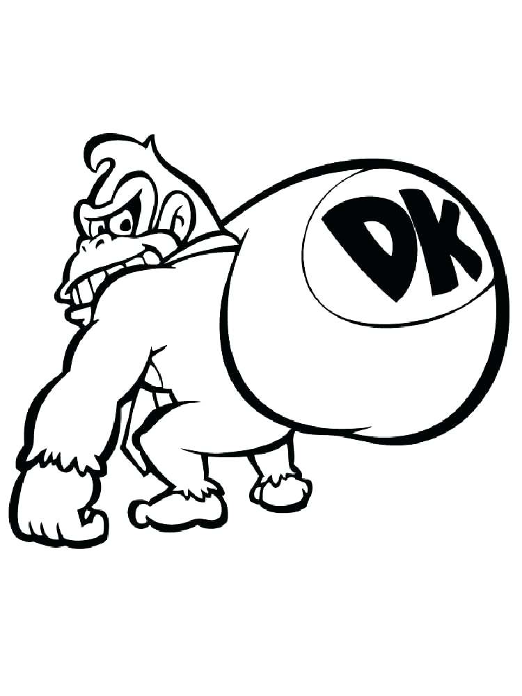 750x1000 Donkey Kong Coloring Pages Free Bltidm Donkey Kong Coloring Pages