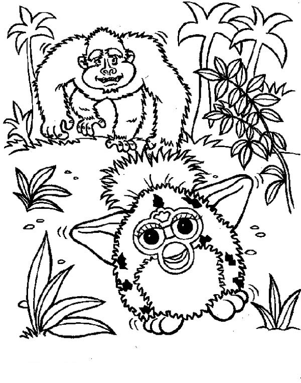 600x763 Furby And King Kong Coloring Pages Batch Coloring