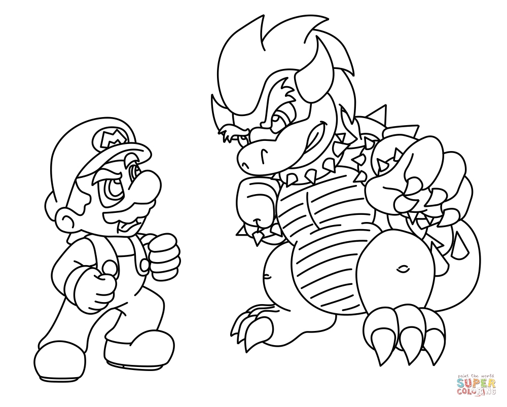 1000x803 Bowser Coloring Pages Fresh Super Mario Koopa Coloring Page