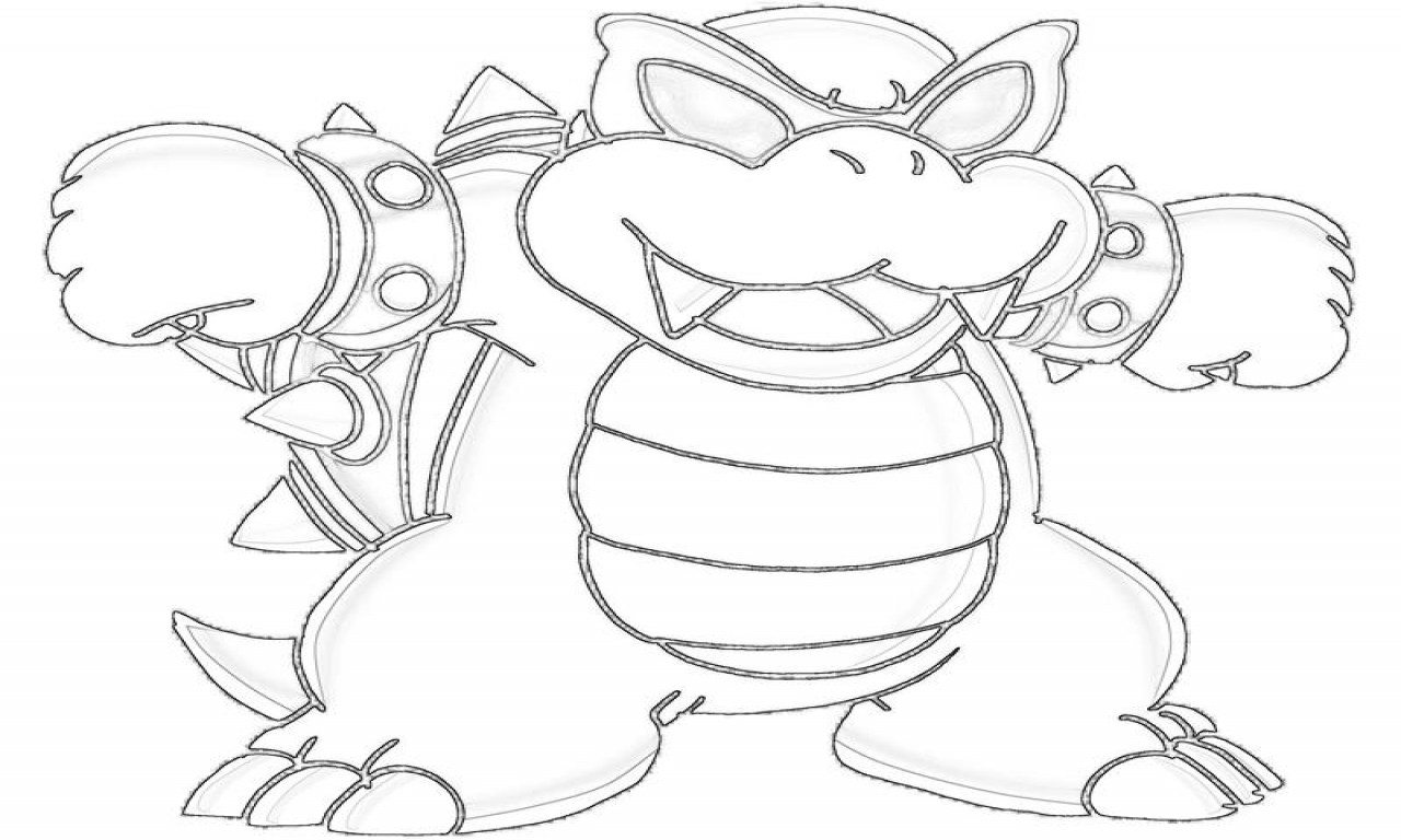 1280x768 Modern Koopa Coloring Pages Pattern