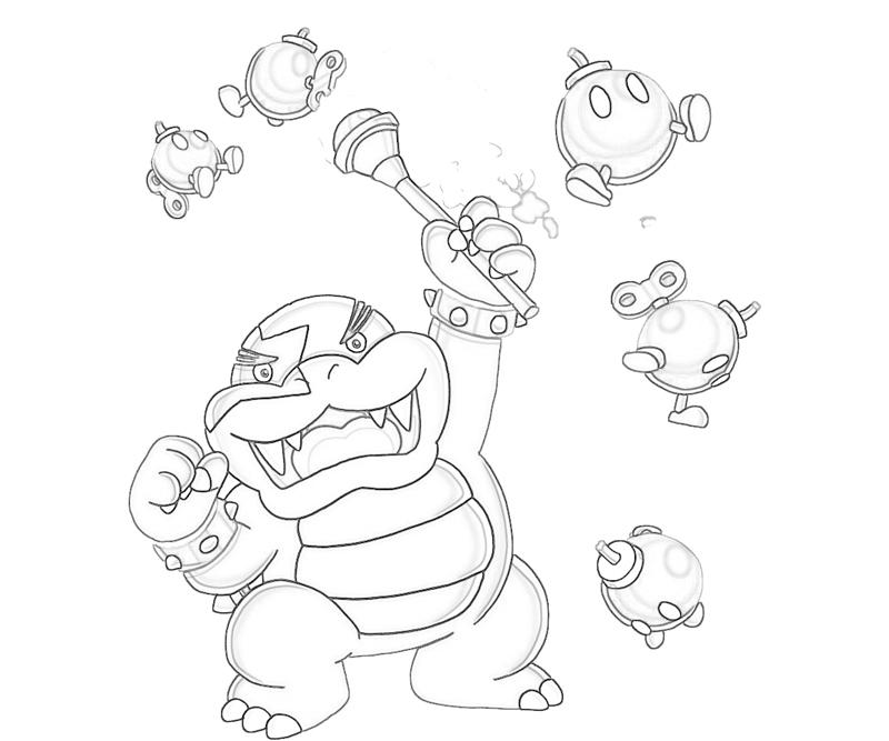 800x667 Dry Bowser Coloring Pages. Dark Bowser Coloring Pages Grig Org Rh