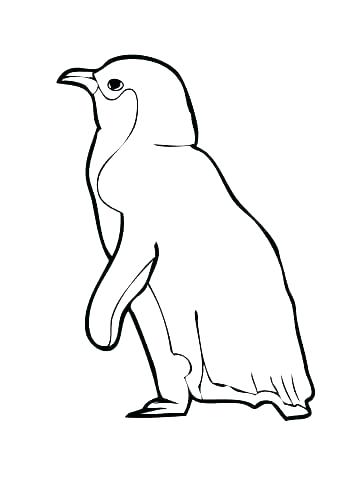 360x480 Emperor Penguin Coloring Page