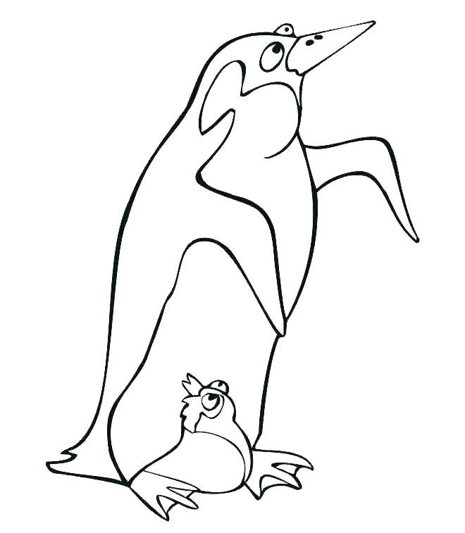 660x757 Penguin Coloring Sheet